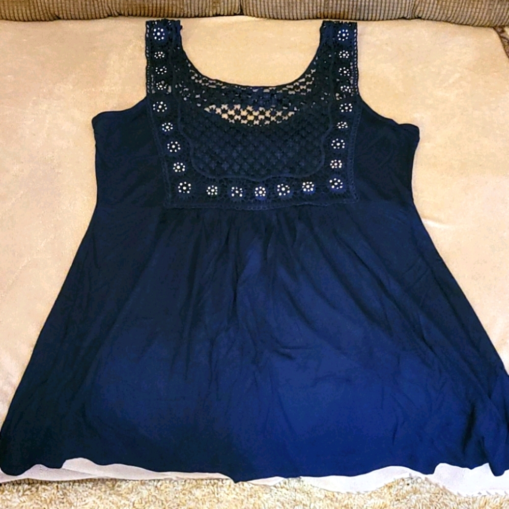 Blue tank top
